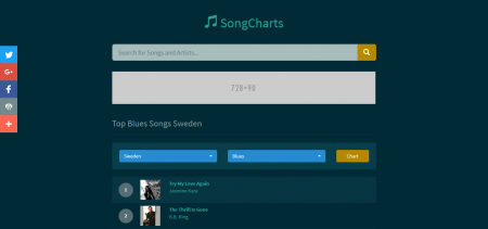 Скачать SongCharts - Музыкальная поисковая система на автомате