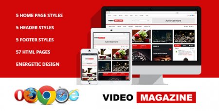 Video Magazine - шаблон HTML бесплатно