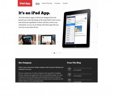 iPad App шаблон для DLE 11.0