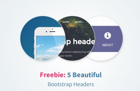 5 красивых Bootstrap Headers