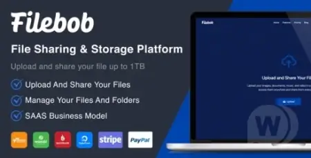 Filebob v1.8 NULLED - платформа для обмена и хранения файлов