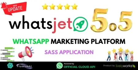 WhatsJet SaaS 5.5.0 - WhatsApp с массовой рассылкой