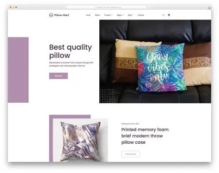 Pillow Mart шаблон онлайн-магазина постельного белья