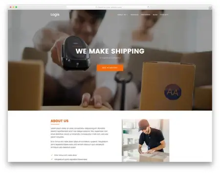 Скачать Logis - шаблон логистической компании