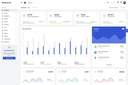 Duralux - CRM Admin Dashboard бесплатно