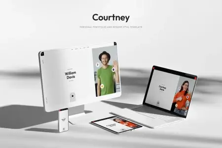 Courtney - шаблон Bootstrap бесплатно