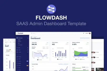 FlowDash - шаблон администратора бесплатно