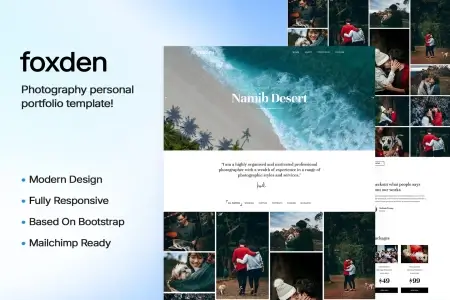 Foxden - фотопортфолио бесплатно